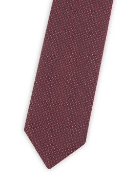 Červená pánská kravata se vzorem