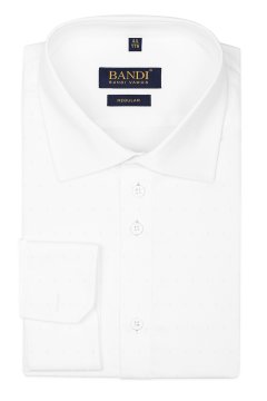 Bílá košile s texturou REGULAR Dosso