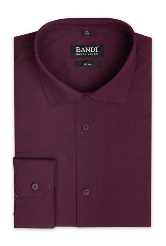 Pánská košile BANDI, model SLIM ALFIO Wine