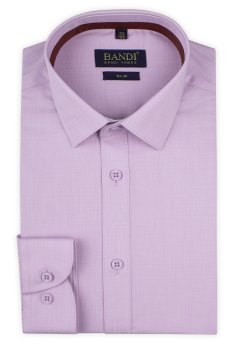 Světle fialová pánská košile SLIM Delocio