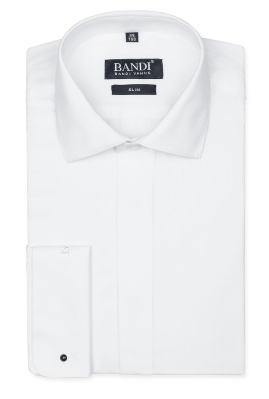 Pánská košile BANDI, model SLIM DELLADUX Bianco