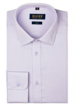 Světle fialová košile s texturou SLIM Decido