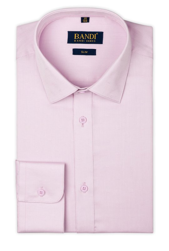Růžová pánská košile SLIM Decido