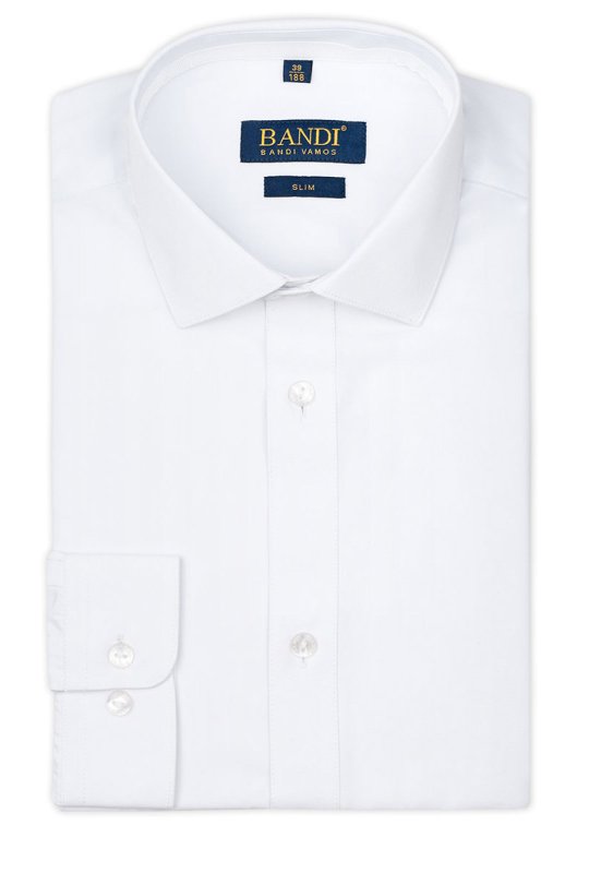 Bílá pánská košile SLIM Luxed
