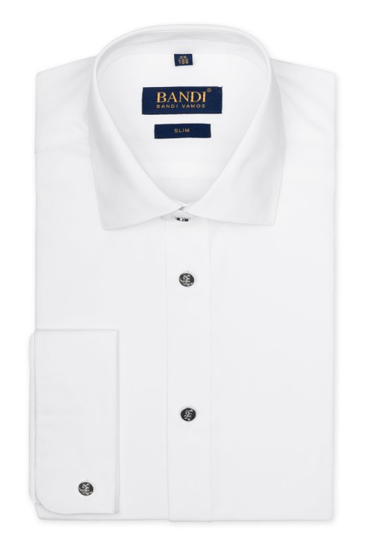 Pánská košile BANDI, model SLIM LUCEDUX Bianco