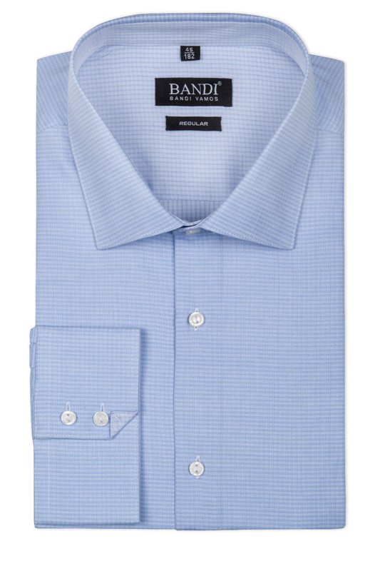 Modrá károvaná košile SLIM Retango