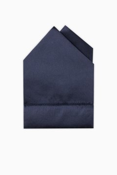 Lesklý tmavě modrý poskládaný kapesníček do saka Special