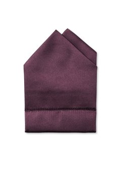 Lesklý tmavě fialový poskládaný kapesníček do saka Special