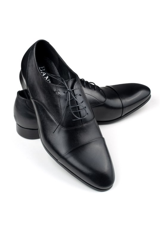 Černé kožené oxford boty Aristeo
