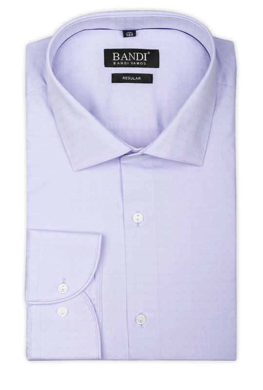 Světle fialová pánská košile s jemnou texturou REGULAR Brizzi