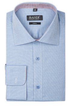 Modrá pánská košile s jemným vzorem FORMAL Scalia