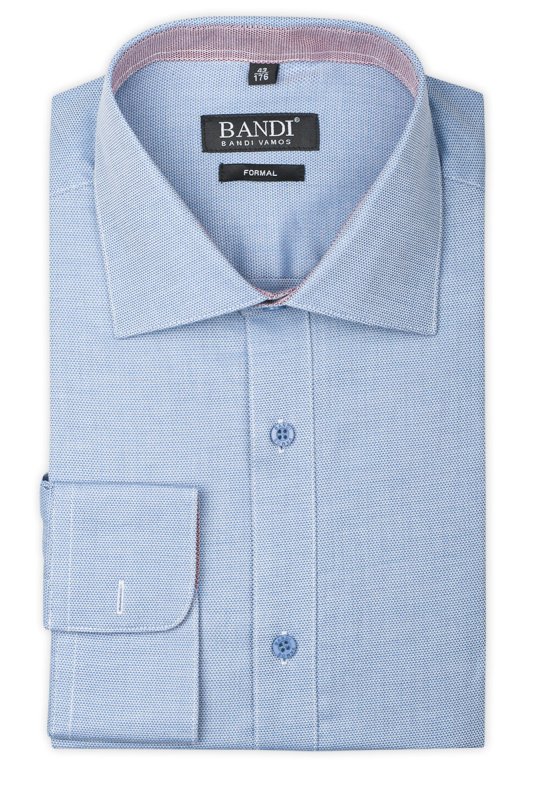 Modrá pánská košile s jemným vzorem FORMAL Scalia