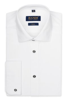 Bílá společenská košile FORMAL Lucedux