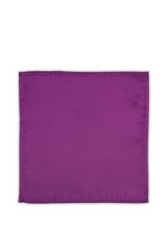 Rozložený fialový čtvercový kapesníček do saka Lux