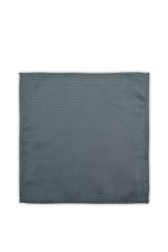 Rozložený tmavě šedý čtvercový kapesníček do saka Lux