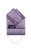 Lesklý fialový poskládaný kapesníček do saka Special s výztuží