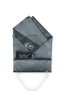Lesklý tmavě šedý poskládaný kapesníček do saka Special s výztuží