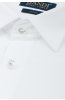 Detail bílé pánské košile FORMAL Avendux s průhlednými knoflíčky