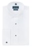 Bílá pánská košile FORMAL Avendux s černými knoflíčky