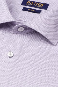Detail látky světle fialové pánské košile FORMAL Gradon