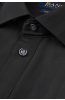 Detail černé proužkované pánské košile FORMAL Lucedux