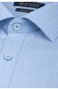 Detail vzorované látky modré pánské košile REGULAR Afresco
