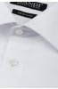 Detail látky bílé pánské košile REGULAR Botone