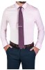 Růžová pánská košile s jemnou texturou REGULAR Brizzi na postavě s kravatou