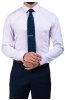 Světle fialová pánská košile s jemnou texturou REGULAR Brizzi na postavě s kravatou