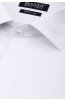 Detail látky bílé slavnostní košile s dvojitou manžetou REGULAR Catedux