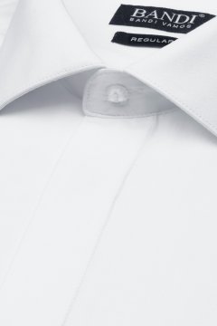 Detail bílé slavnostní košile REGULAR Delladux