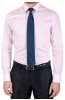 Růžová pánská košile SLIM Decido na postavě s kravatou