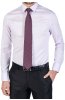 Světle fialová košile s texturou SLIM Decido na postavě s kravatou