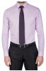 Světle fialová pánská košile SLIM Delocio na postavě s kravatou