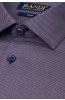 Detail fialové pánské košile se zajímavým vzorem SLIM Ferlito