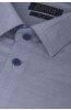 Detail látky modré pánské košile se zajímavým vzorem SLIM Gradino