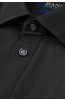Detail černé pruhované košile SLIM Lucedux