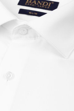 Detail látky bílé košile SLIM Piero