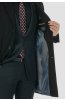 Černý vlněný kabát Sandro detail podšívky
