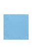Rozložený světle modrý lesklý čtvercový kapesníček do saka k motýlku Exclusive