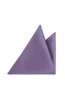 Složený čtvercový lesklý fialový kapesníček do saka s puntíky k motýlku Exclusive