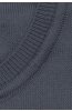 Detail lemu šedého pánského svetru Nobilio