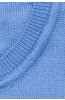 Detail lemu na světle modrém pánském svetru Nobilio