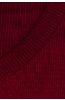 Detail lemu na červeném pánském svetru Valigio