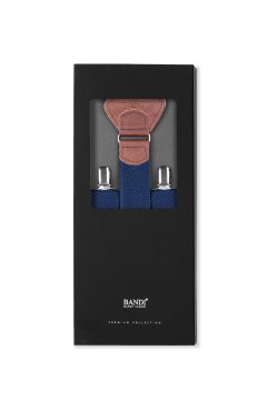 Modré pánské kšandy Exclusive 22 v zavřené krabičce