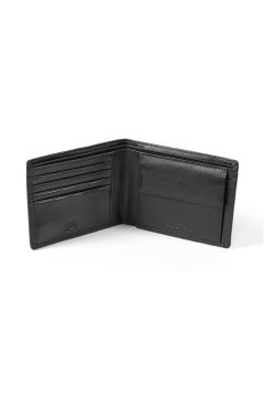 Černá kožená pánská peněženka Tonni pohled na vnitřní uspořádání