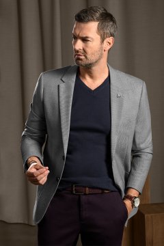 Pánské volnočasové sako BANDI, model SLIM FREDO Indaco