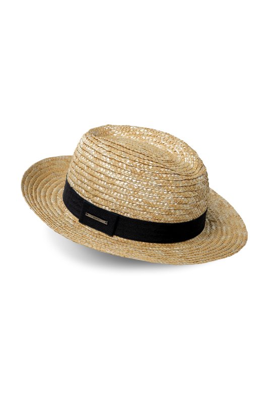 Pánský slaměný klobouk BANDI, model FEDORA RICCO Sabbia