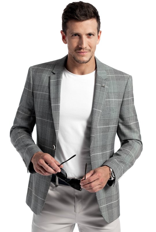 Pánské volnočasové sako BANDI, model TAILORED TARTEO Basalto