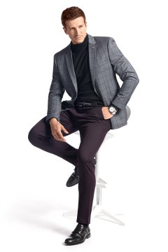 Pánské volnočasové kalhoty BANDI, model STRAIGHT PAULINO Marsala